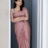 Wedding Silk Work Multi Color Saree
