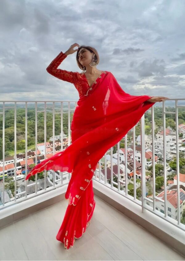 Red Saree