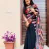 Fancy Sequence Georgette Black Saree