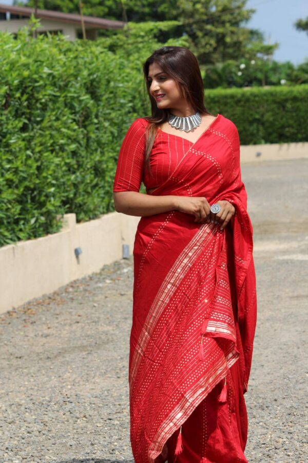 Red Saree