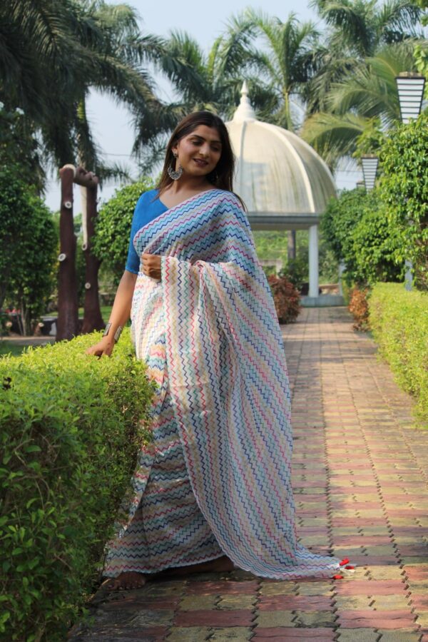 white Saree