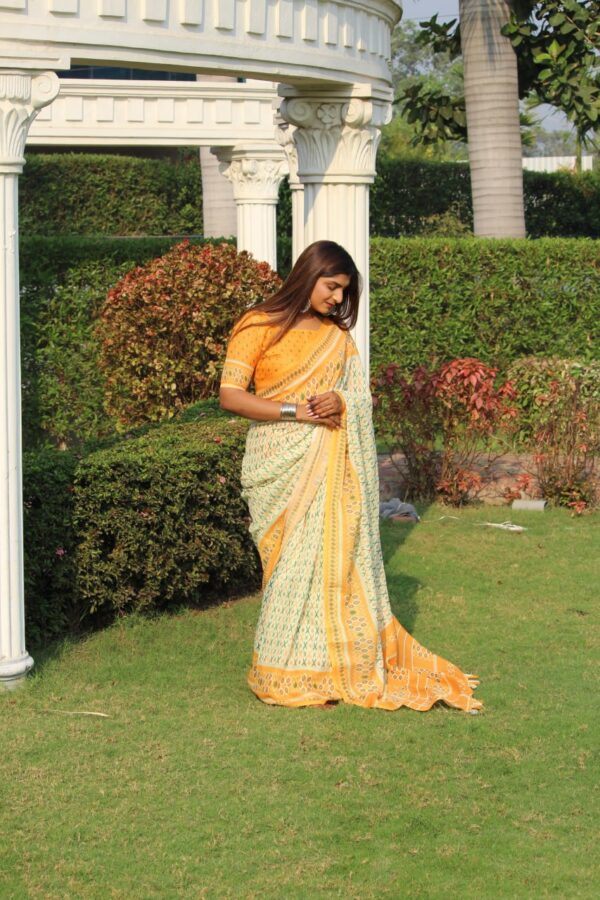 white Saree