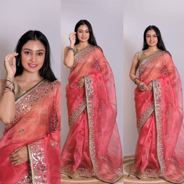 Pink Saree