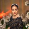 Fancy Party Sequence Black Saree