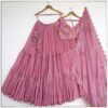 Wedding Designer Baby Pink Semi Stitched Choli - With Stitched Service
