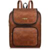 Leather ladies backpack for everyday use