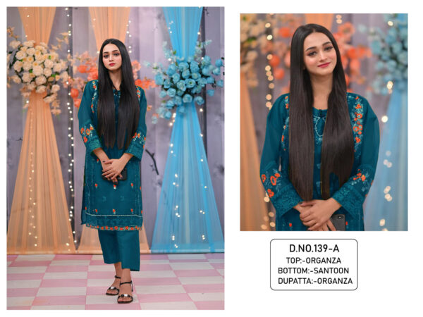 Stylish Pakistani Blue Dress