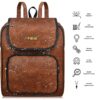 waterproof backpack made with high quality faux leather