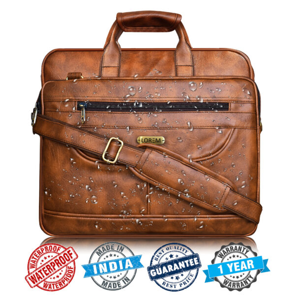 Water-resistant laptop bag