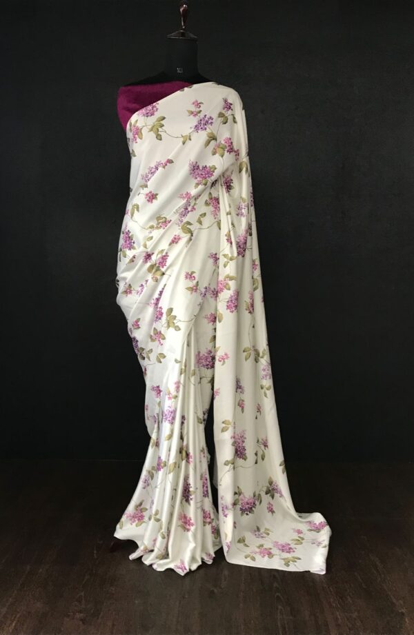 White Formal Saree