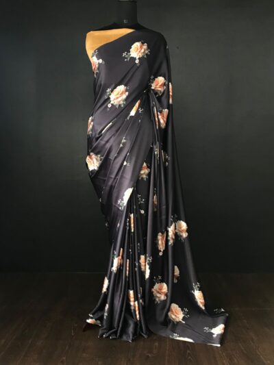 Black Party Saree