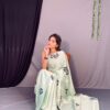 Crape Saree With Digital Print