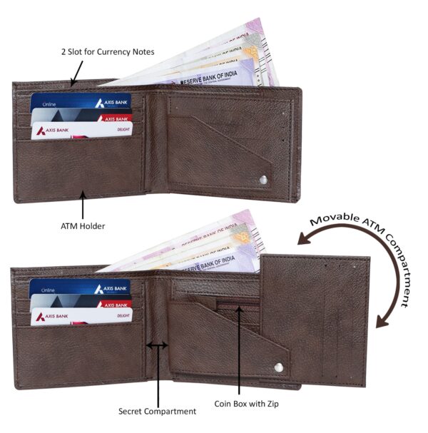 Mens leather coin wallets UK