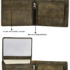 Men's wallet with geometric pattern