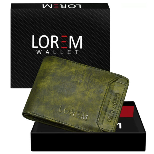 Men's wallet with geometric pattern