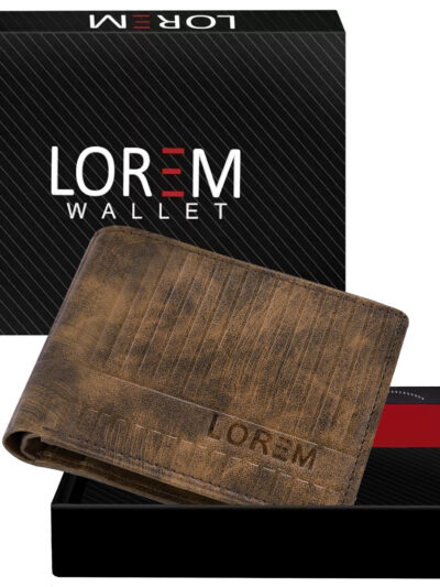 Men's wallet with geometric pattern