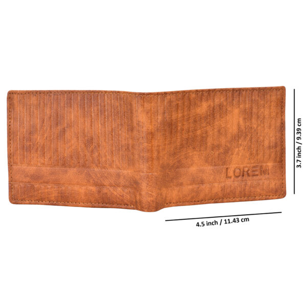 Men's wallet with geometric pattern