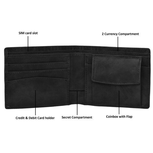 Men's slim leather wallets
