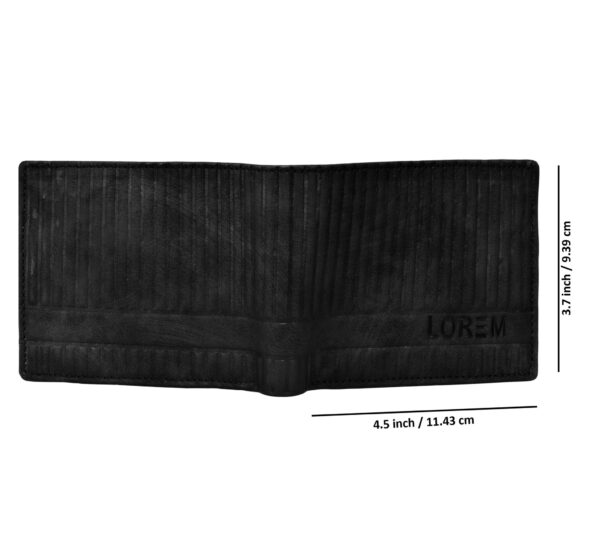 Men's wallet with glossy leather