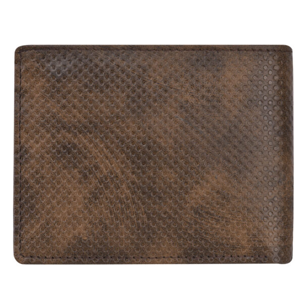 Men's wallet with glossy leather