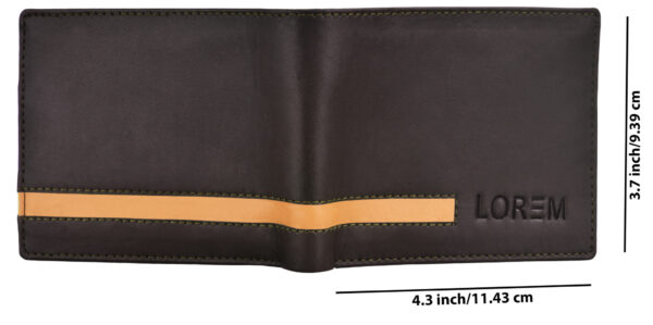 Men's trifold wallets with ID window