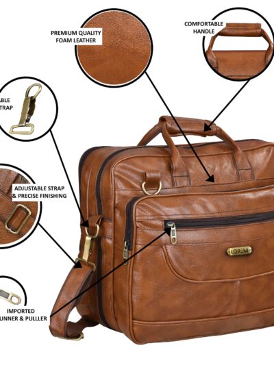 Brown All-purpose laptop bag