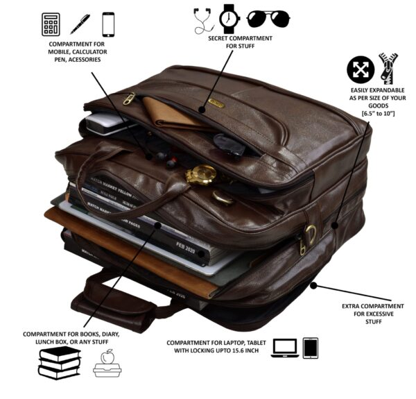 Brown Classic laptop bag