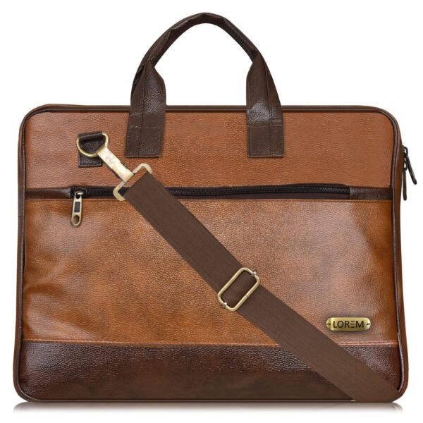 Brown Personalized laptop bag