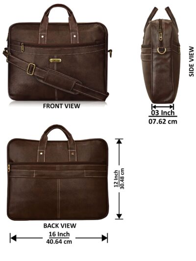 Brown Customized laptop bag