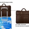 Brown Customized laptop bag