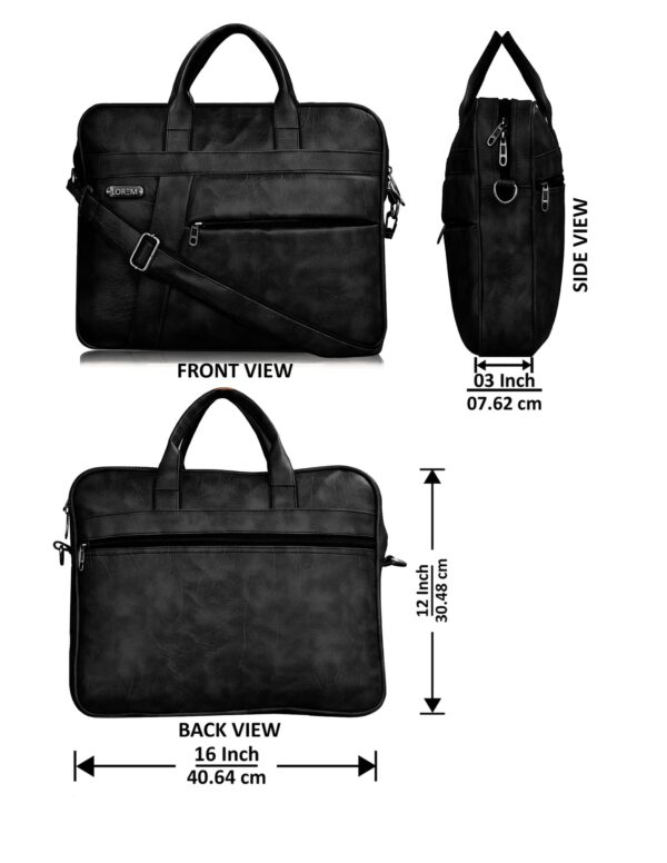 Black Multi-purpose laptop bag