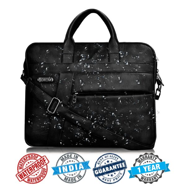 black Neoprene laptop bag