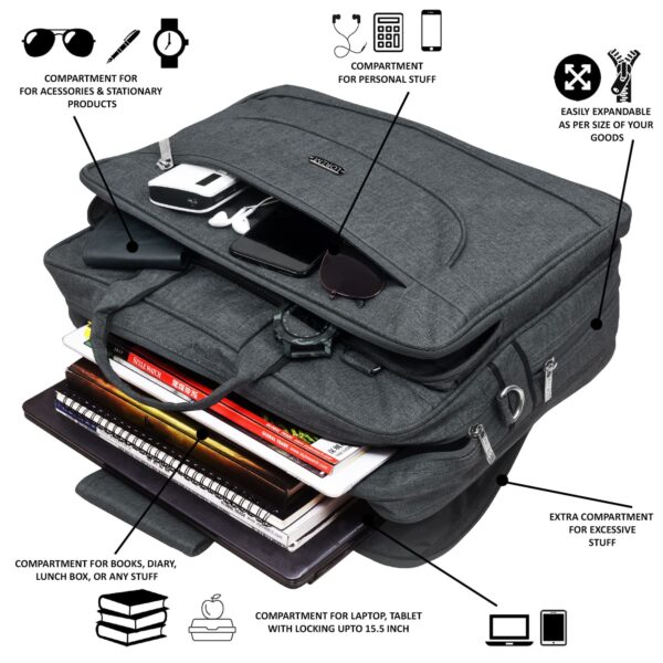 Gray Student laptop bag