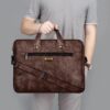 Brown Compact laptop bag