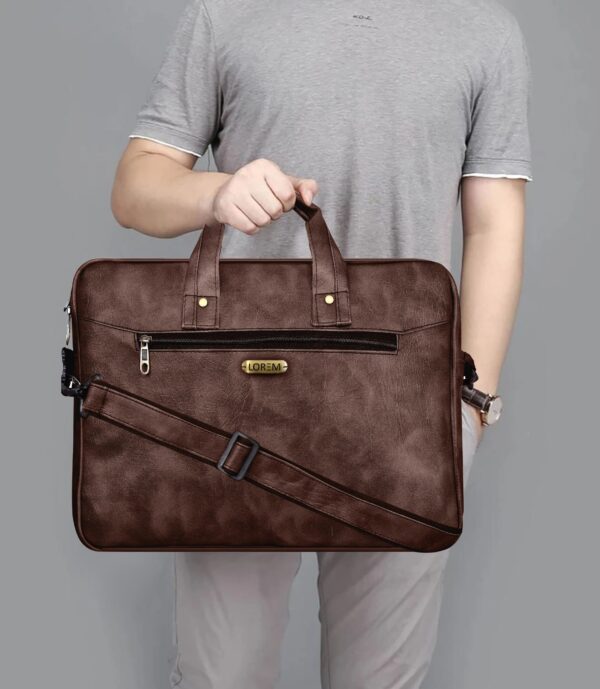 Brown Compact laptop bag