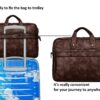 Brown Multi-functional laptop bag