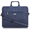 Blue Leather laptop bag
