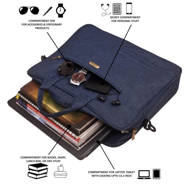 Blue Luxury laptop bag