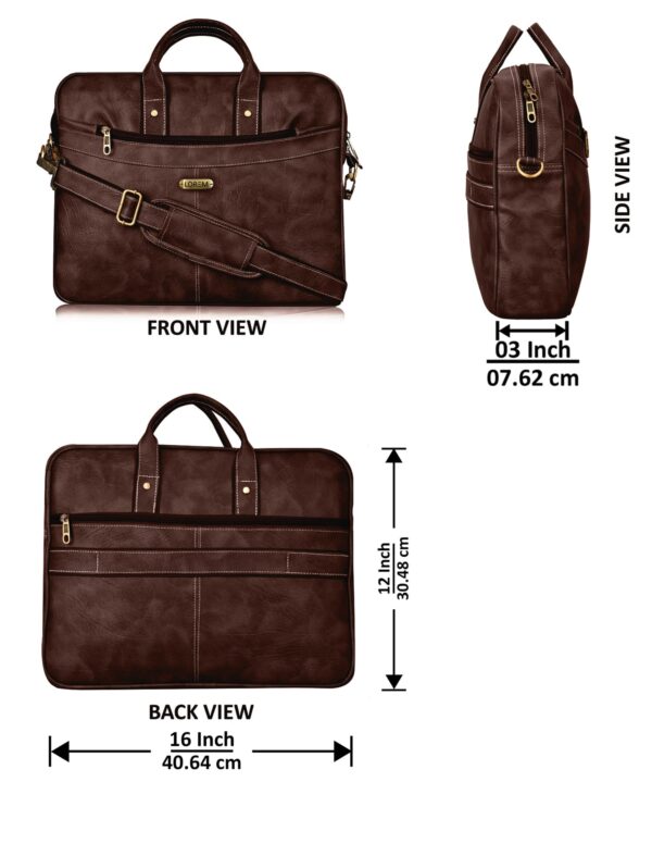 Brown Padded laptop bag