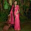 Formal Women Wear Pink Saree