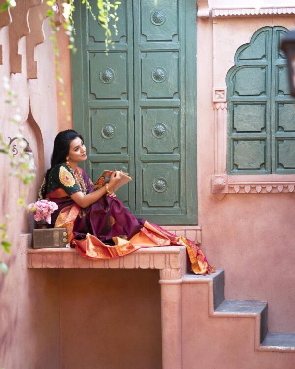 Purple Saree