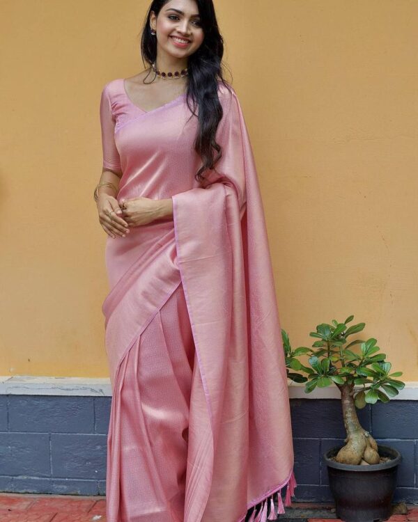 Bollywood Party wear Pink Saree