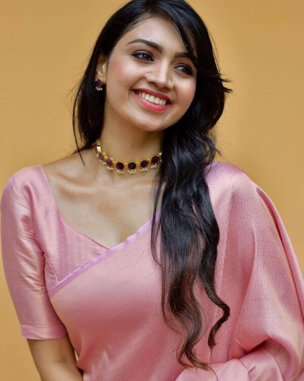 Bollywood Party wear Pink Saree
