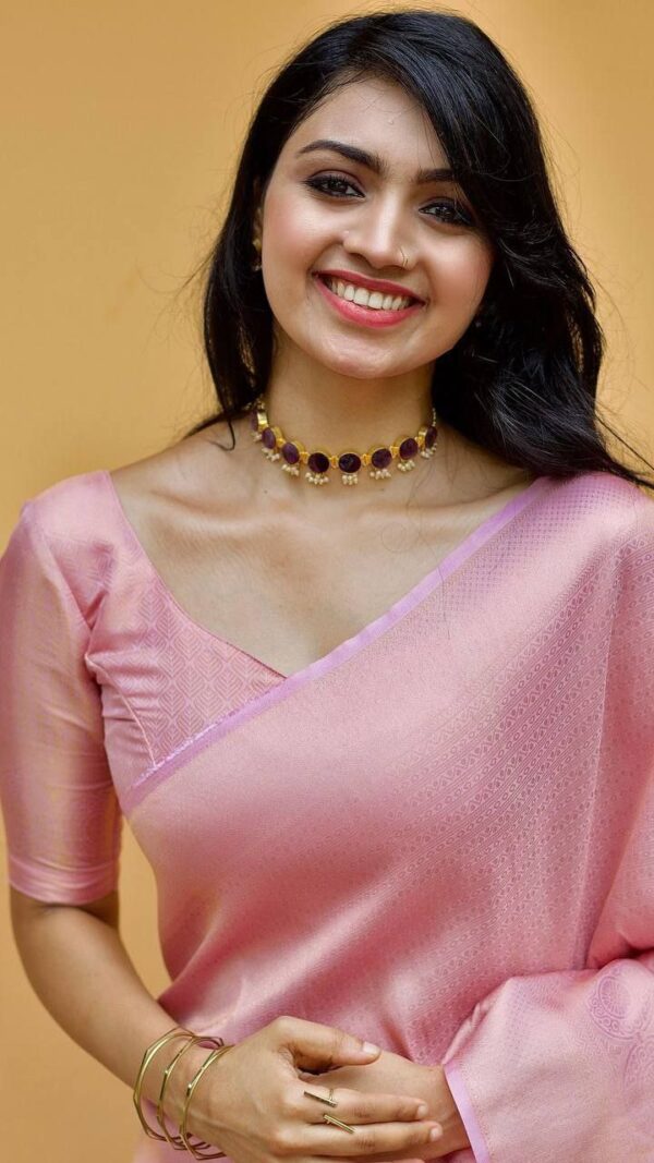 Bollywood Party wear Pink Saree