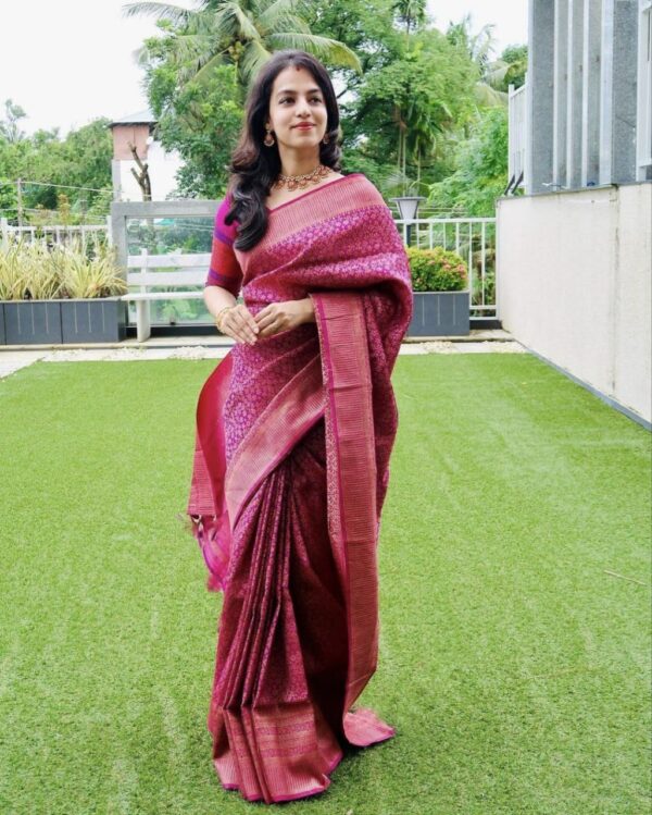 Wedding Designer Silk Pink Saree