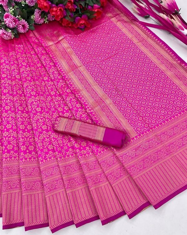 Wedding Designer Silk Pink Saree