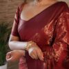 Maroon Saree