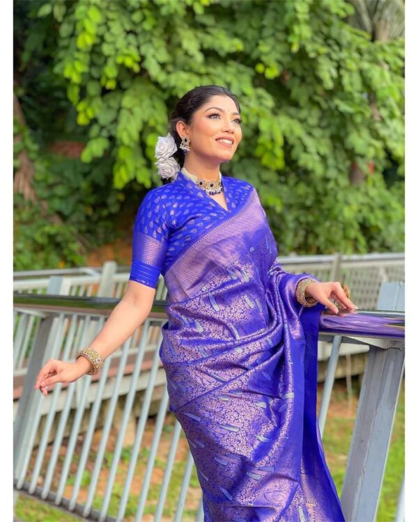 Blue Saree