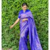 Traditional Banarasi Blue Saree