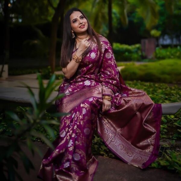 Purple Saree